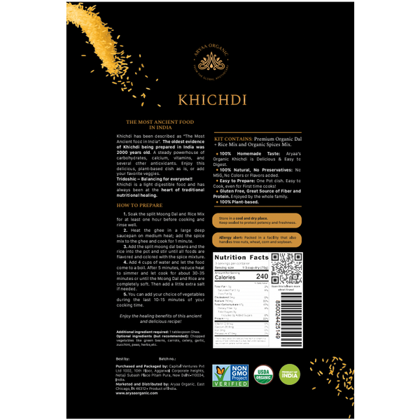 Aryaa Organic Khichdi