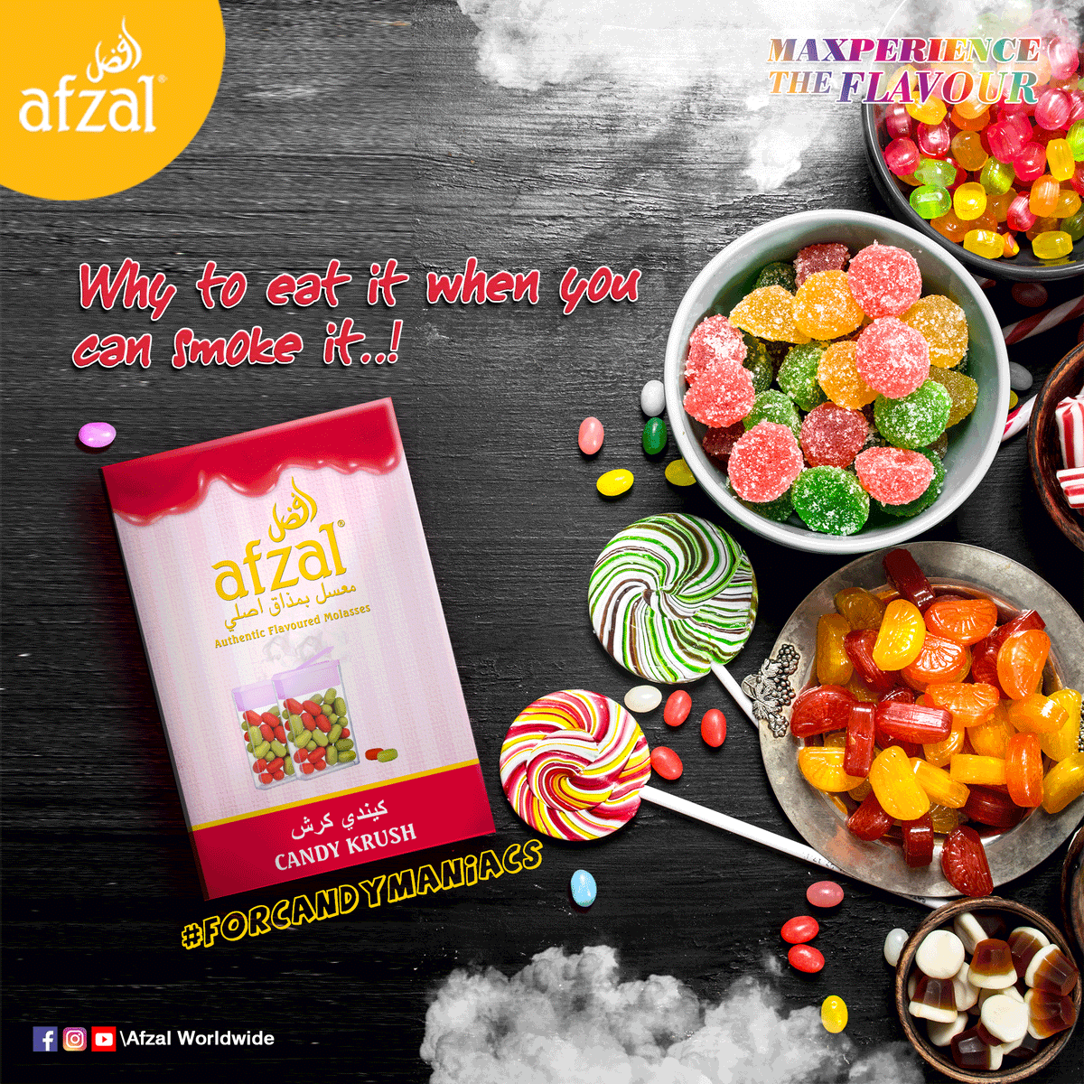 Afzal Shisha, Hookah Tobacco 50 gram/carton