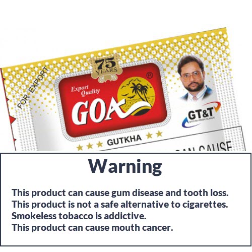 GOA GUTKA - GOA GUTKHA Smokeless Tobacco