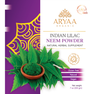 Aryaa Organic Neem Powder (Organic Indian Lilac)- Energy Infused