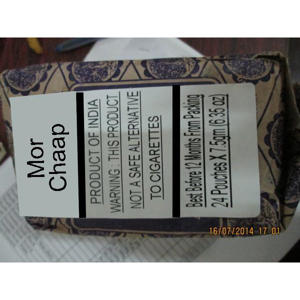chewing tobacco products in india Physical and chemical characterization of smokeless Moor Chaap Panderpuri (Chewing Tobacco)/Moor
